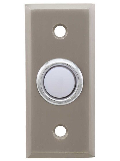 Davenport Door Bell in Satin Nickel.